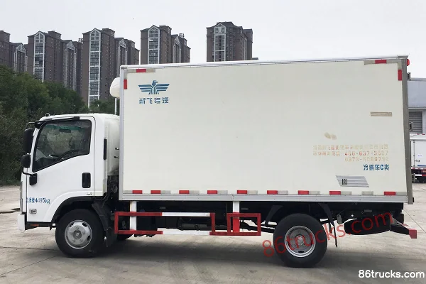 Qingling KV100 132hp 4X2(6 wheels) 4.08m refrigerated truck (Xinfei brand) Exterior (3) | 86Trucks