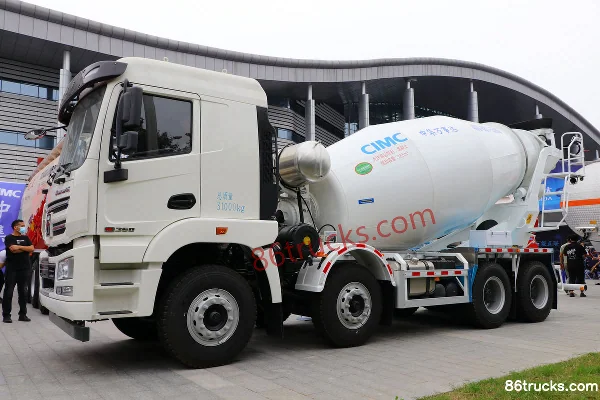 XCMG Hanfeng G5 N series 350hp 8X4(12 wheels) concrete mixer truck (China VI) (Wanshida brand) Exterior (2) | 86Trucks