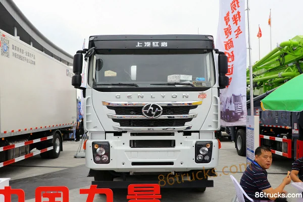 SAIC Hongyan Genlyon C6 330hp 8X4(12 wheels) 7.6m³ concrete mixer truck (China VI) (CIMC Ruijiang) Exterior (2) | 86Trucks