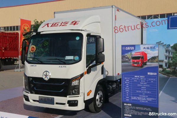 Dayun Xianglong 115 ch 4X2(6 roues) camion léger fourgon à cabine simple 4,12 m Extérieur (3) | 86Trucks