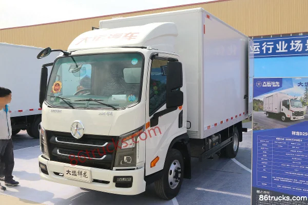 Dayun Xianglong 150hp 4X2(6 wheels) 4.12m single-row van light truck (China VI) Exterior (3) | 86Trucks
