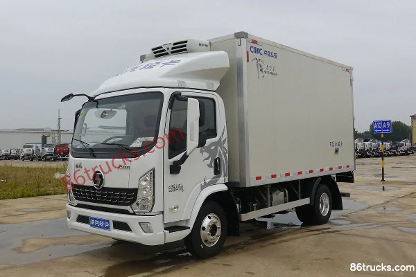 SHACMAN Light Truck Delong K5000 130 hp 4X2(6 wheels) 4.08m Refrigerated Truck (China VI) Exterior (3) | 86Trucks