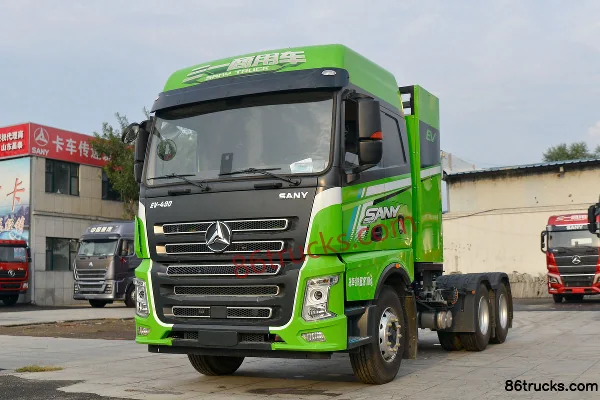 SANY Truck EV-490 6X4(10 wheels) Electric Tractor Truck 282.64kWh Exterior (3) | 86Trucks