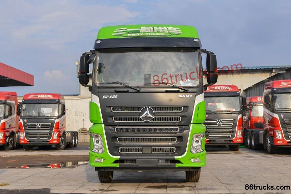 SANY Truck EV-490 6X4(10 wheels) Electric Tractor Truck 282.64kWh Exterior (2) | 86Trucks