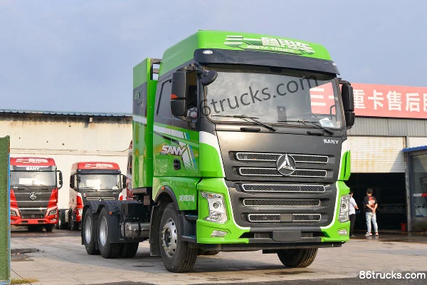 SANY Truck EV-490 6X4(10 wheels) Electric Tractor Truck 282.64kWh Exterior