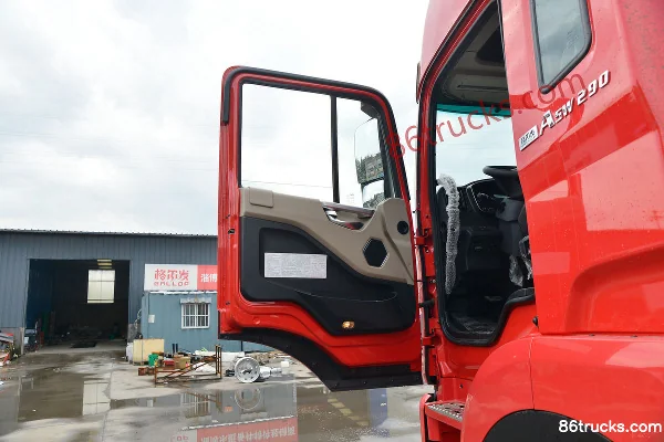 JAC Gallop A5W III Heavy Truck 290 hp 6X2(8 wheels) 8.6m Box Cargo Truck Cab (1) | 86Trucks