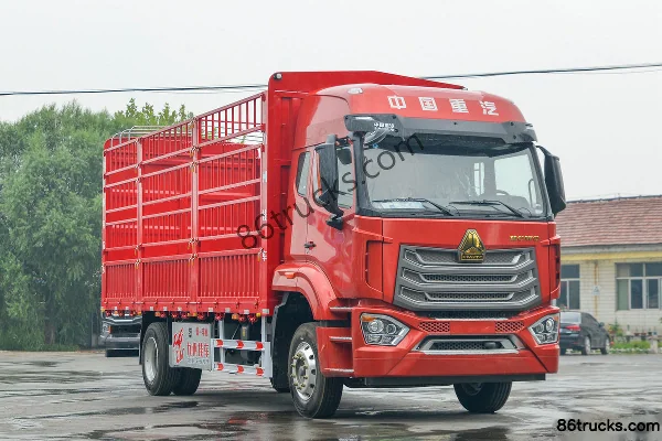 Sinotruk HOWO NX Medium Truck Luxury Edition 270hp 4X2(6 wheels) 6.7m AMT automatic gearbox cargo truck with fence Exter