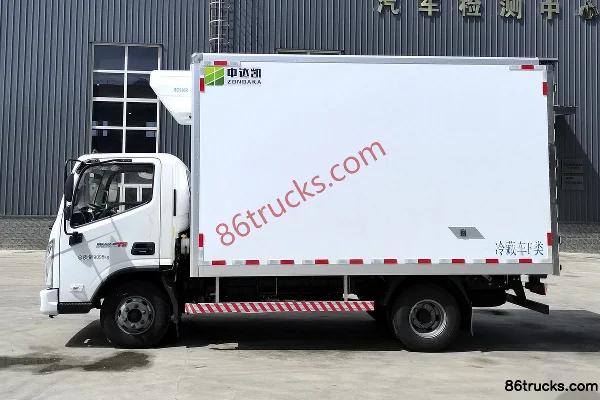Foton Aoling CTS 156 hp 4X2(6 wheels) 4.08m Refrigerated Truck (China VI) (Zhongdakai Brand) Exterior (3) | 86Trucks