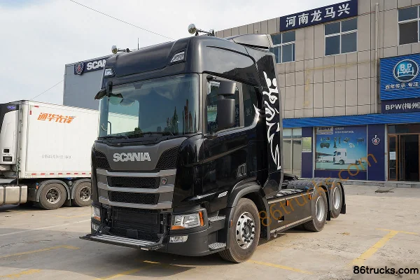 Scania New R-Series Heavy Truck 500hp 6X2R Tractor Truck (China VI)(Black)(Model R500) Exterior (3) | 86Trucks