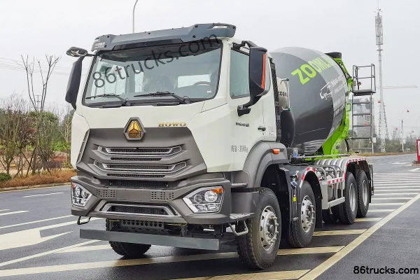 Sinotruk HOWO N5G 350hp 8X4(12 wheels) 7.87m³ Concrete Mixer Truck (Zoomlion Brand)(China VI) Exterior