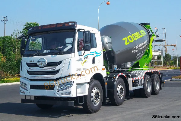 FAW Jiefang Qingdao HanV Heavy Truck 2.0 320 hp 8X4(12 wheels) 7.92 m³ Concrete Mixer Truck (China VI)(Zoomlion Brand) E