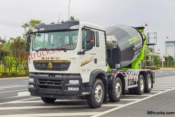 Sinotruk HOWO TX Pro 350 hp 8X4(12 wheels) 7.76 m³ Concrete Mixer Truck (Zoomlion Brand) (China VI) Exterior