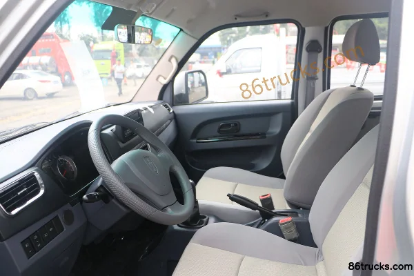 Jinbei T52 2020 Wealth Creation Edition 1.6L 116 hp 4X2(6 wheels) Gasoline 2.605m Double Row Flatbed Mini Truck (China VI) Cab (3) | 86Truck