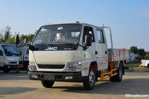 JMC Shunda narrow body 122hp 4X2(6 wheels) 2.755m double row flatbed light truck (China VI) Exterior (3) | 86Trucks