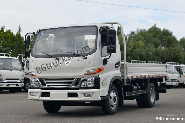 JAC Junling V5 137 ch 4X2(6 roues) camion léger plateau à cabine simple 4,18 m Extérieur (3) | 86Trucks