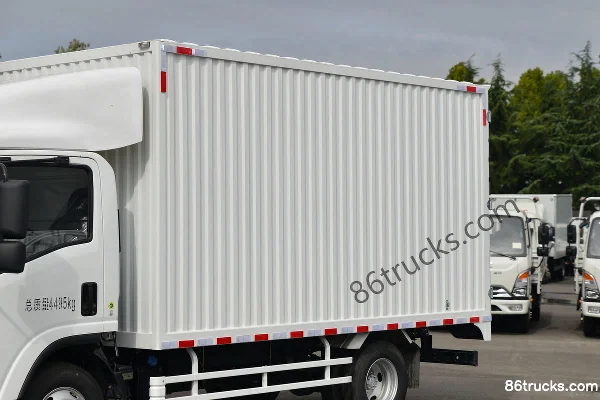 Qingling Isuzu KV100 120 hp 4X2(6 wheels) 4.13m Single Row Van Light Truck (China VI) Body (1) | 86Trucks