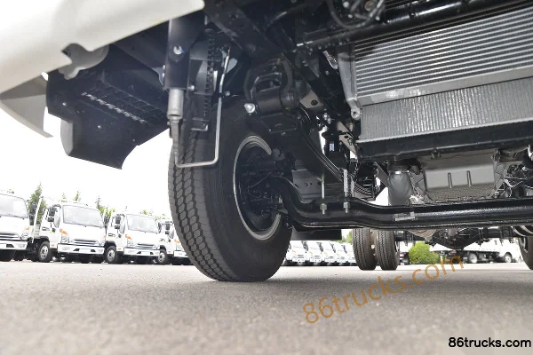 JAC Shuailing Q6 160 ch 4X2(6 roues) 4,12 m camion léger fourgon avec cabine simple (China VI) (Fast Gear 8 vitesses) Châssis (2) | 86Trucks