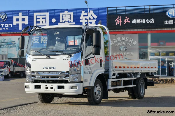 Isuzu M100 120hp 4X2(6 wheels) 4.185m single-row flatbed light truck (China VI) Exterior (3) | 86Trucks