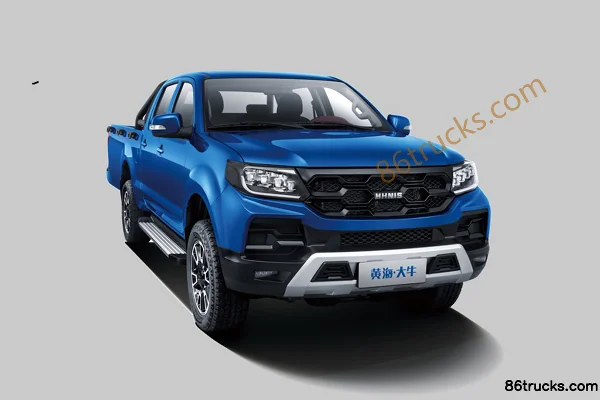 Huanghai Daniu N1S 2021 Model Commercial Edition Startup 2.5T Diesel 150 hp Manual 2WD Flat Bed Long Double Row Pickup (