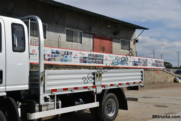 SHACMAN Light Truck Delong K3000 Comfort 190hp 4X2(6 wheels) 5.4m Semi-row Flatbed Cargo Truck (China VI) Body (1) | 86Trucks