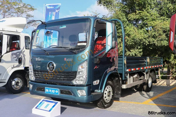SHACMAN Light Truck Delong K5000 130hp 4X2(6 wheels) 4.18m AMT Automatic Single Row Flatbed Light Truck (China VI) Exterior (2) | 86Trucks