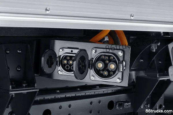 SRM Xinyuan T2S EV 3,1T 3,03 m camion léger fourgon électrique cabine simple 46,36 kWh 4X2(6 roues) Châssis (1) | 86Trucks