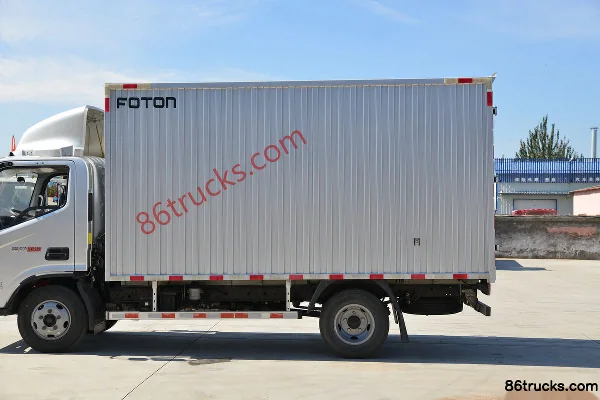 Foton Aoling Supersonic 158 hp 4X2(6 wheels) 4.14m Single Row Box Light Truck (China VI) Body (2) | 86Trucks