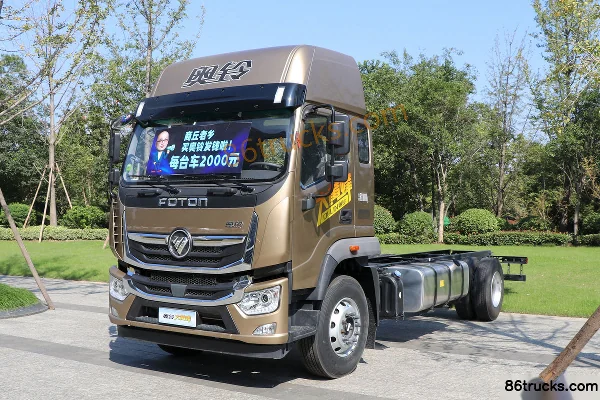 Foton Aoling Dahuangfeng version montagne 245 ch 4X2(6 roues) camion porteur 6,8 m cabine approfondie fourgon (toit plat) Extérieur (3) | 86
