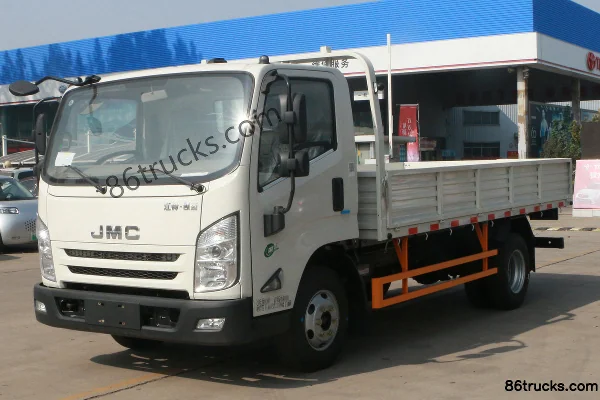 JMC Kaiyun version robuste large standard 122 ch 4X2(6 roues) 4,1 m camion léger à plateau à ridelles simple cabine (China VI) Extérieur (3)