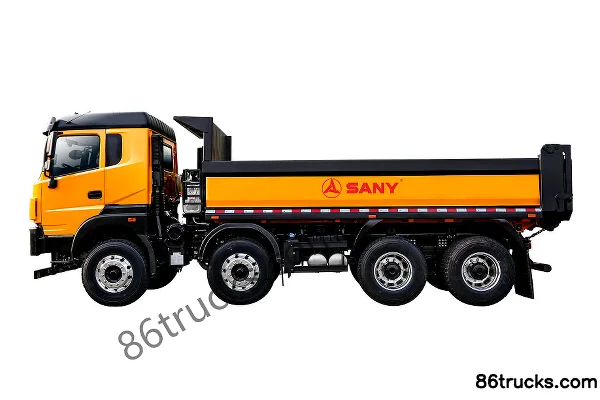 SANY Group version Elf 350 ch 8X4(12 roues) 5,6 m camion benne (China VI) Extérieur (3) | 86Trucks