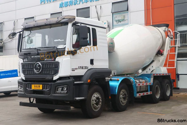 SHACMAN Delong M3000S 350 hp 8X4(12 wheels) 7.79 m³ concrete mixer truck (China VI) (Lingyu brand) Exterior (3) | 86Trucks