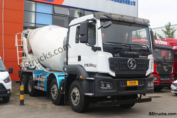 SHACMAN Delong M3000S 350 hp 8X4(12 wheels) 7.79 m³ concrete mixer truck (China VI) (Lingyu brand) Exterior
