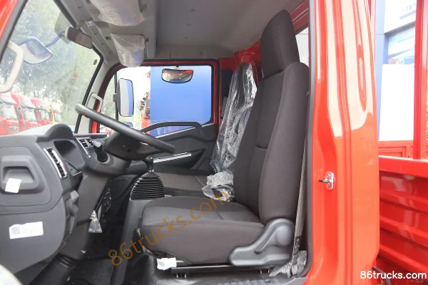 Dongfeng Duolika D8 150 hp 4X2(6 wheels) 5.6m Single Row Flatbed Cargo Truck Cab (3) | 86Trucks
