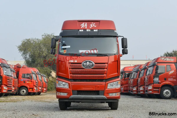 FAW Jiefang J6P Heavy Truck Zhihui Edition Green Pass Version 460 hp 8X4(12 wheels) 9.4 meters Stake Truck (China VI) Exterior (2) | 86Truck