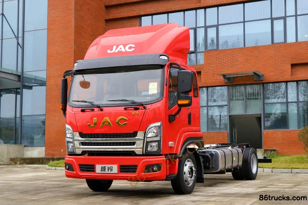 JAC Weiling K8 170hp 4X2(6 wheels) 5.48m Semi-row Flatbed Cargo Truck (China VI) Exterior (3) | 86Trucks