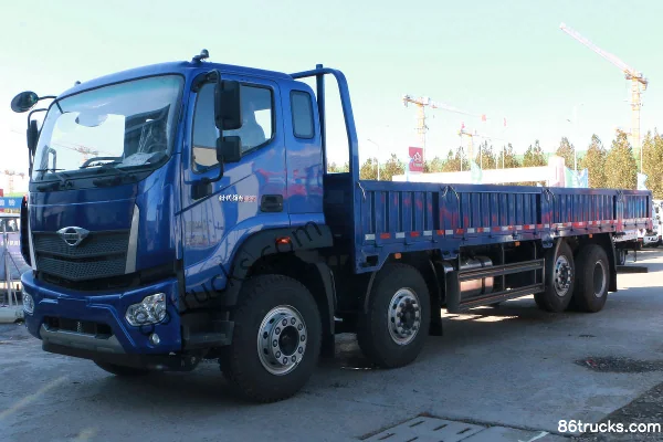 Foton Times Linghang ES7 270hp 8X2(10 wheels) 8.8m Flatbed Cargo Truck (China VI) Exterior (3) | 86Trucks