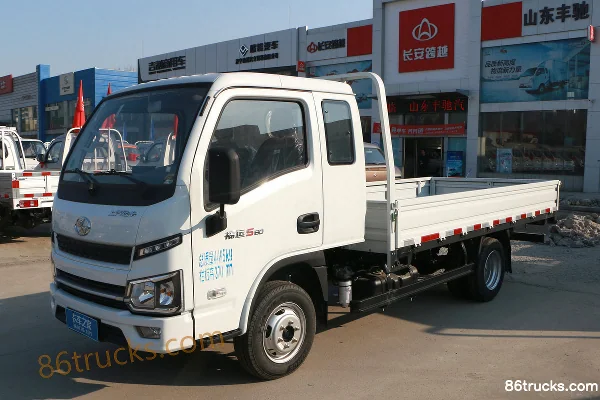 Yuejin Fuxing S80 95hp 4X2(6 wheels) 3.62m Semi-row Flatbed Light Truck (China VI) Exterior (3) | 86Trucks