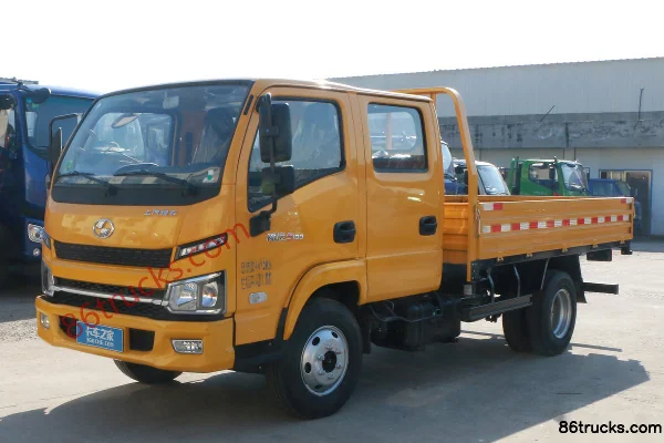 Yuejin Fuxing S100Plus 115 hp 4X2(6 wheels) 2.65m Double Row Flatbed Light Truck (China VI) Exterior (3) | 86Trucks