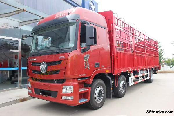 Foton Auman GTL 9 Series Heavy Truck Zhixiang Edition Standard Load 300 hp 6X2(8 wheels) 8m Stake Truck (440 Rear Axle) Exterior (3) | 86Tru