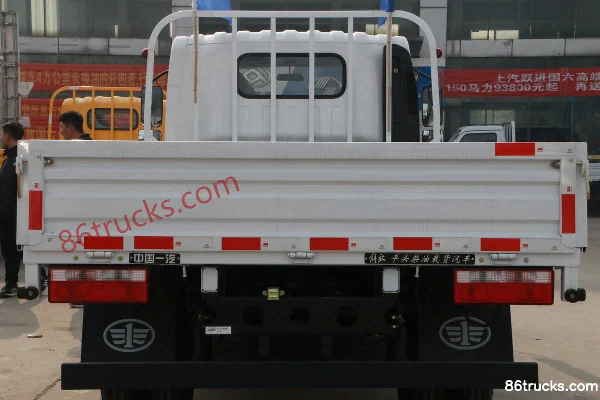 FAW Jiefang Hu VH 130hp 4X2(6 wheels) 3.82m semi-row flatbed truck (China VI) Body (2) | 86Trucks