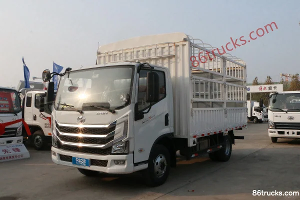 Yuejin Chaoyun H500 156 hp 4X2(6 wheels) 4.2m Single Row Cage Light Truck Exterior (3) | 86Trucks