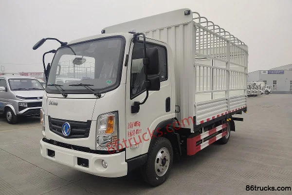 Dongfeng T19 4.5T 4.13m Single Row Pure Electric Cage Cargo Light Truck 106.95kWh 4X2(6 wheels) Exterior (3) | 86Trucks