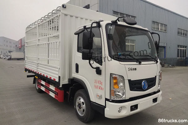 Dongfeng T19 4.5T 4.13m Single Row Pure Electric Cage Cargo Light Truck 106.95kWh 4X2(6 wheels) Exterior