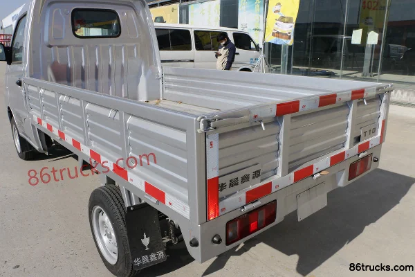 Jinbei T10 2021 Standard Edition 85hp 4X2(6 wheels) 1.2L Gasoline 2.7m Single Row Flatbed Mini Truck (China VI) Body (3) | 86Trucks