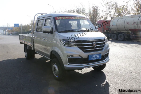 Jinbei T52S Standard 1.6L 116 hp 4X2(6 wheels) Gasoline 2.85m Double-row Flatbed Mini Truck (China VI) Exterior