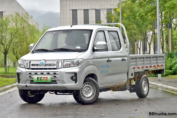 Ruichi EC72 2021 3.3T 2.6m Double Row Electric Flatbed Micro Truck 50.38kWh 4X2(6 wheels) Exterior (3) | 86Trucks