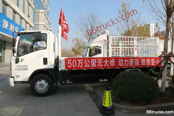 Qingling Lingka 150 hp 4X2(6 wheels) 4.185m Single Row Flatbed Light Truck Exterior (3) | 86Trucks