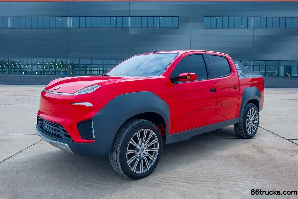 Zhidian K201 low-spec 2WD double-row pure electric pickup truck Cab (3) | 86Trucks