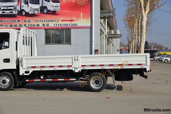 Ouling Jinlika II 115hp 4X2(6 wheels) 4.13m single-row flatbed light truck (China VI) Body (2) | 86Trucks