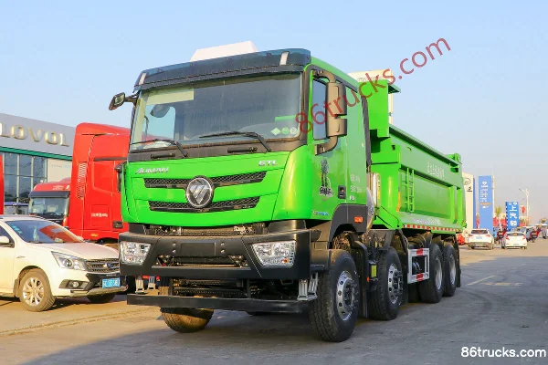 Foton Auman GTL Zhixiang Edition 460hp 8X4(12 wheels) 6.5m LNG Dump Truck (China VI) Exterior (3) | 86Trucks